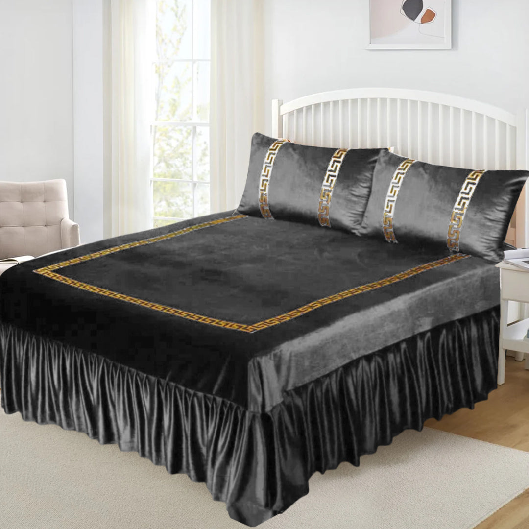 Luxury Velvet Bedding Set-3 Pcs