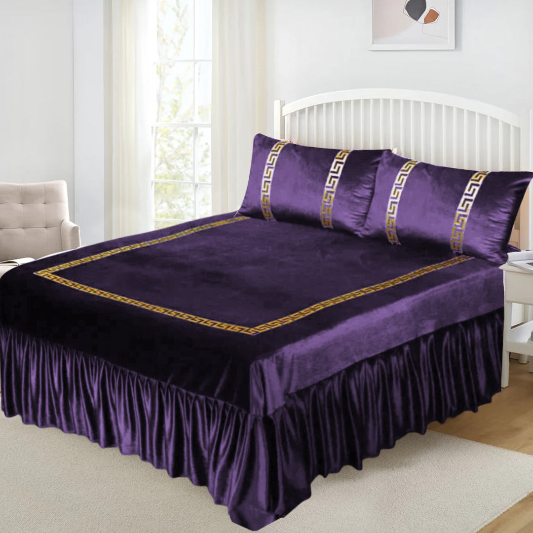 Luxury Velvet Bedding Set-3 Pcs