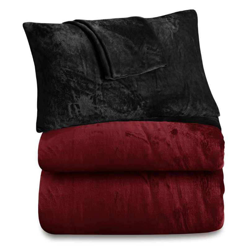 Premium Velvet dual Shade Bedding Set