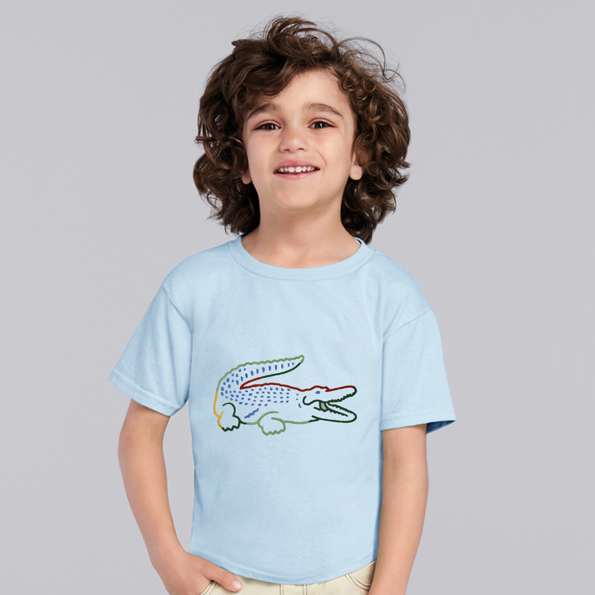 Kids Digital Printed Pure Cotton T-shirts B/S