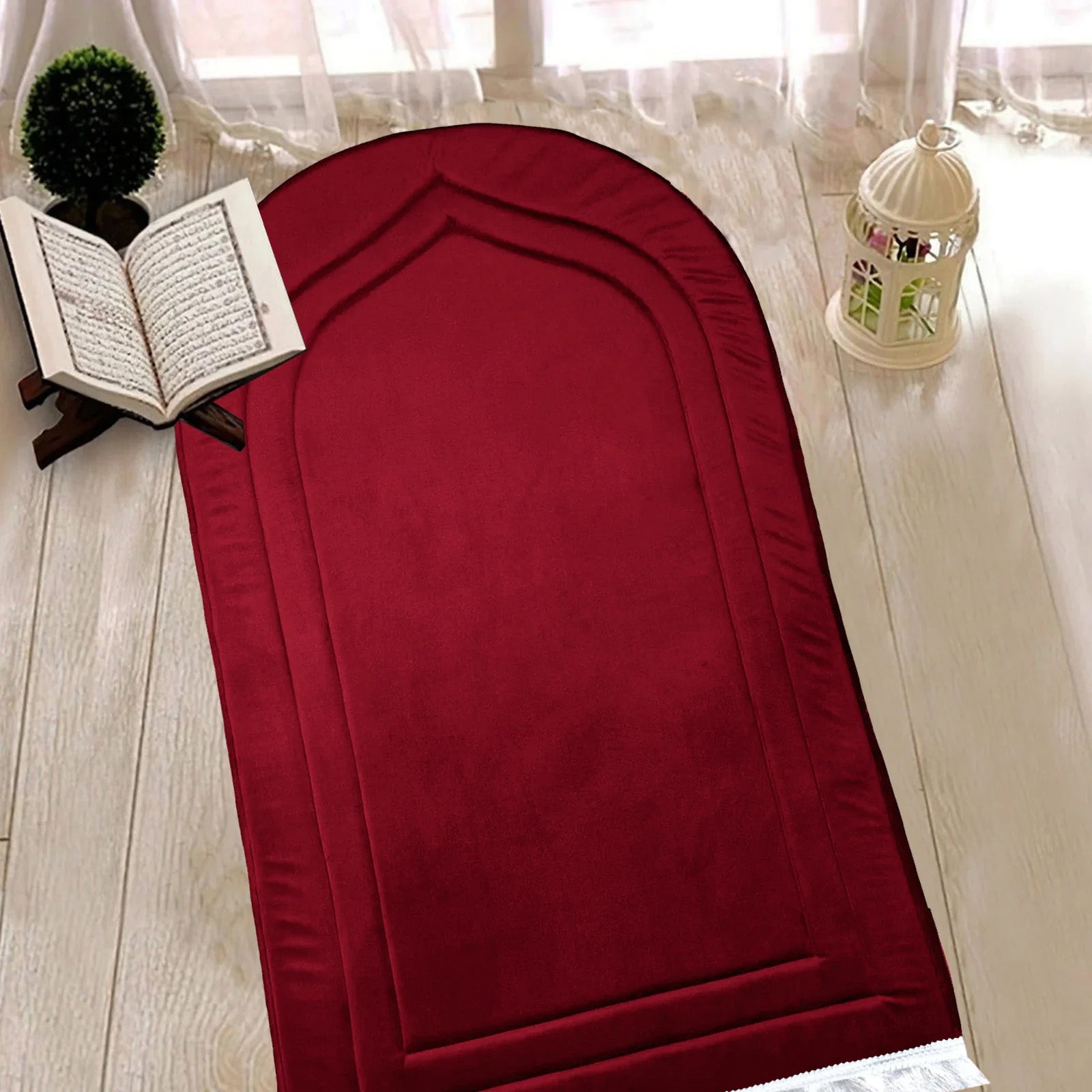 Luxury Handmade Anti-Slip Velvet Prayer Mat