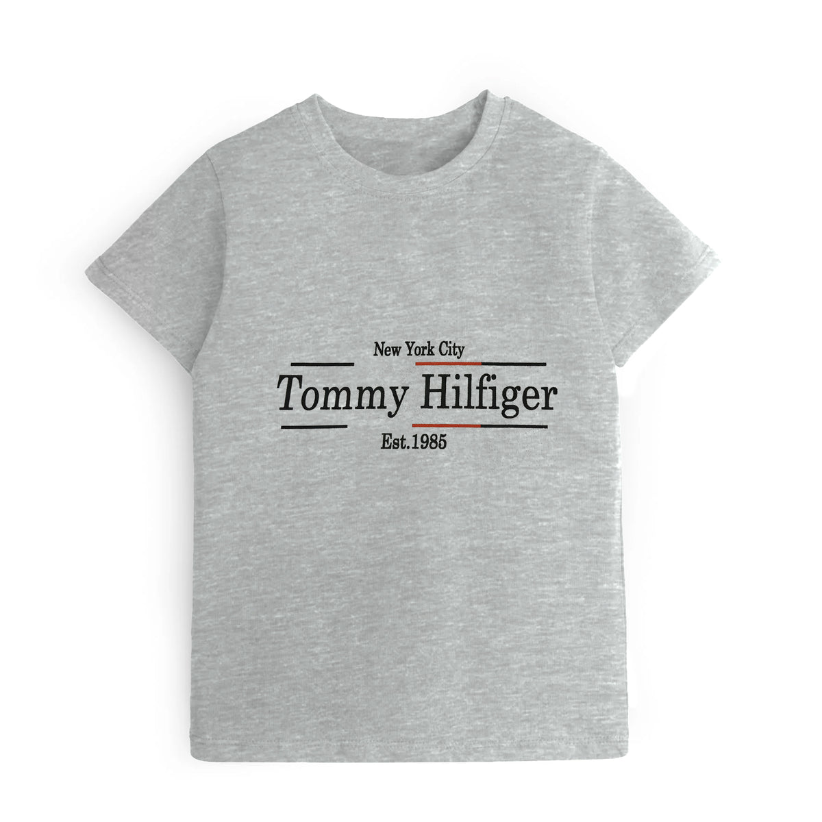 Kids Digital Printed Pure Cotton T-shirts B/S Grey