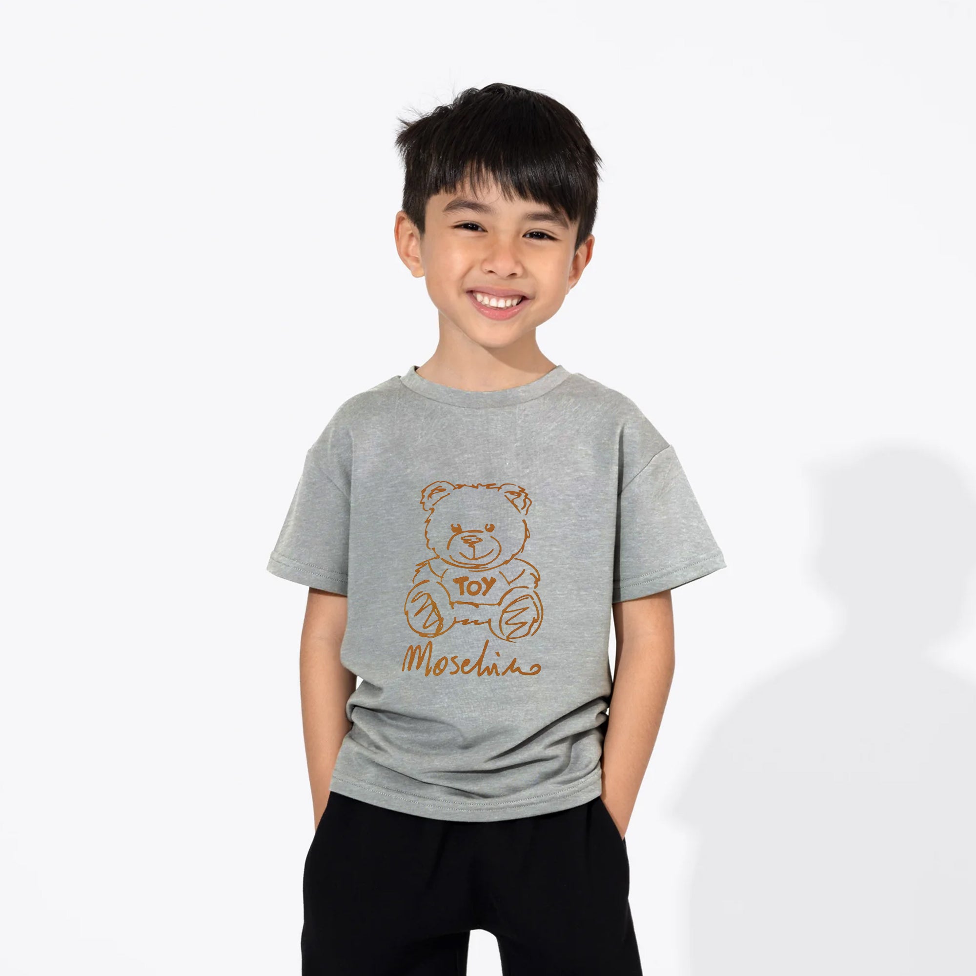 Kids Digital Printed Pure Cotton T-shirts B/S