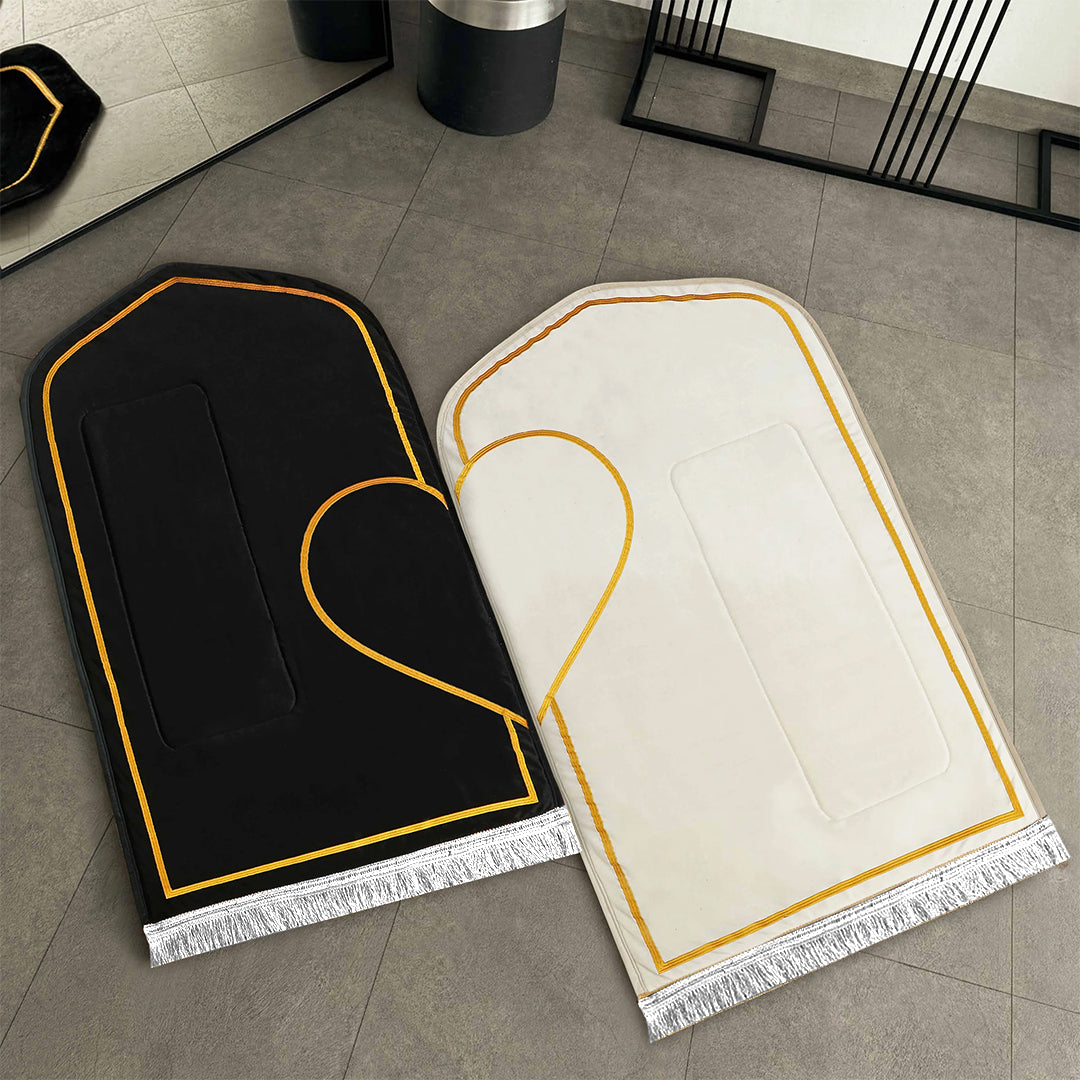 Luxury Handmade Anti-Slip Velvet Prayer Mat For couples