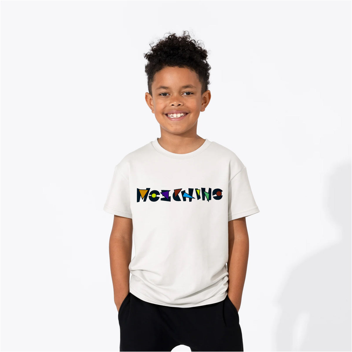 Kids Digital Printed Pure Cotton T-shirts Chino White