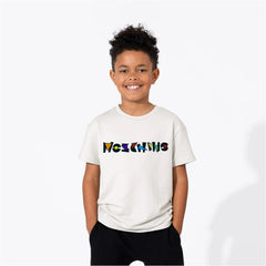 Kids Digital Printed Pure Cotton T-shirts Chino White