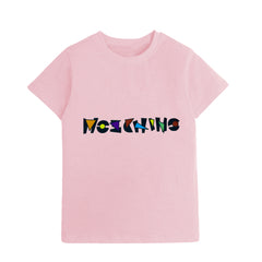 Kids Digital Printed Pure Cotton T-shirts Chino Pink