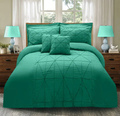 8 PCS BEAD 12 DUVET SET TEAL
