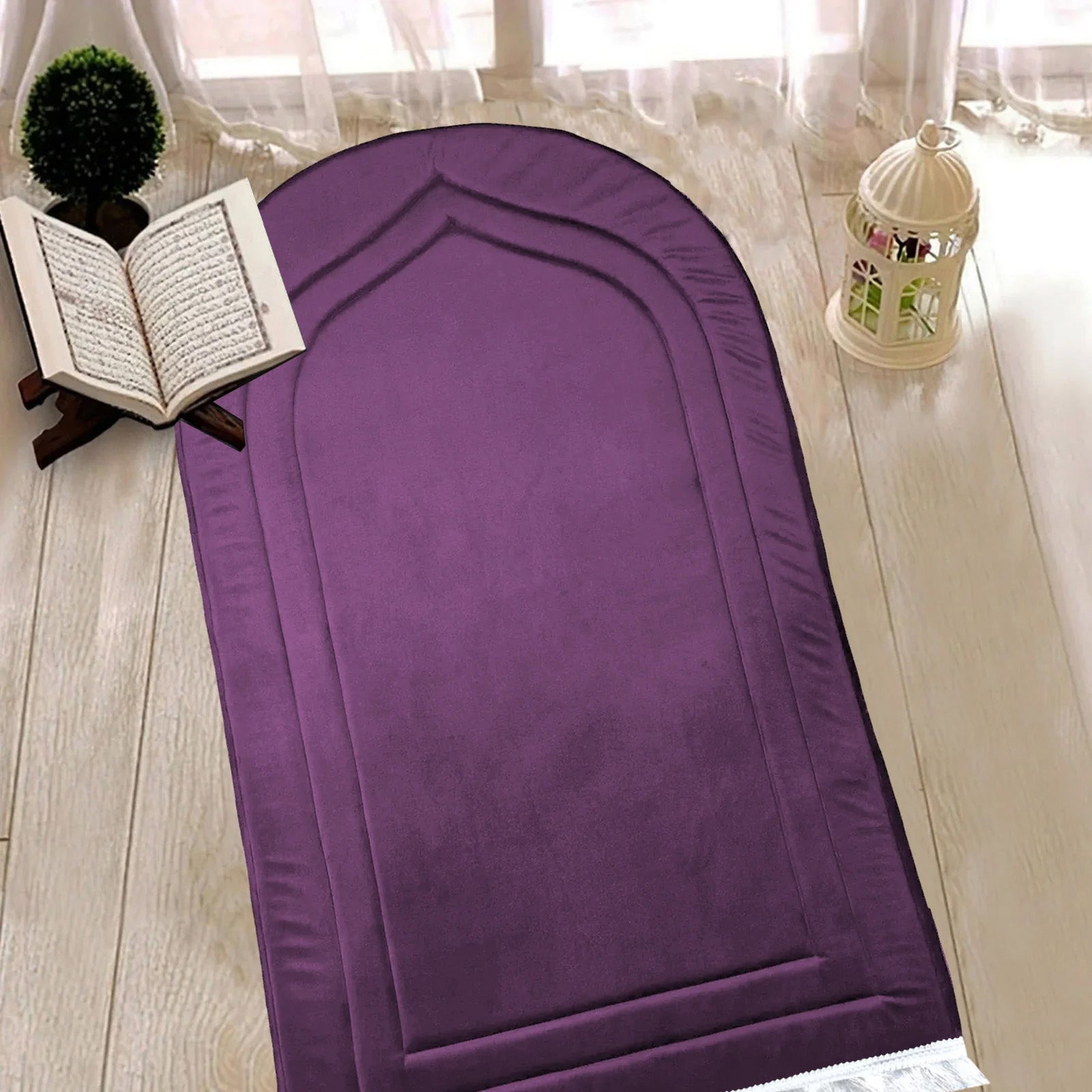 Luxury Handmade Anti-Slip Velvet Prayer Mat
