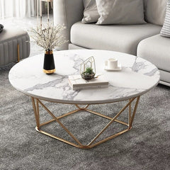 Black/White Marble Sheet Side Modern Center Table