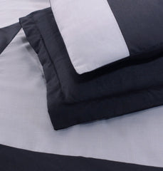 6 Pieces Duvet Set Black and White