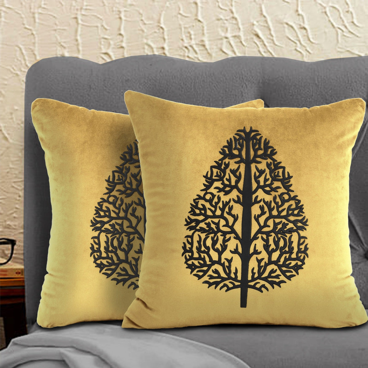 Pair Of Leaf Cushion Cover 15