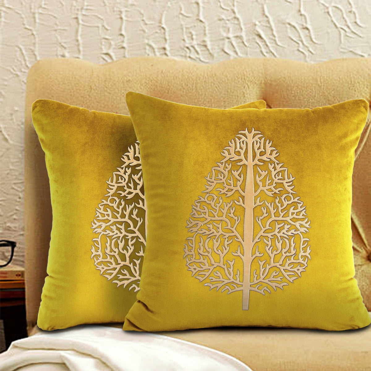 Pair Of Leaf Cushion Cover 14