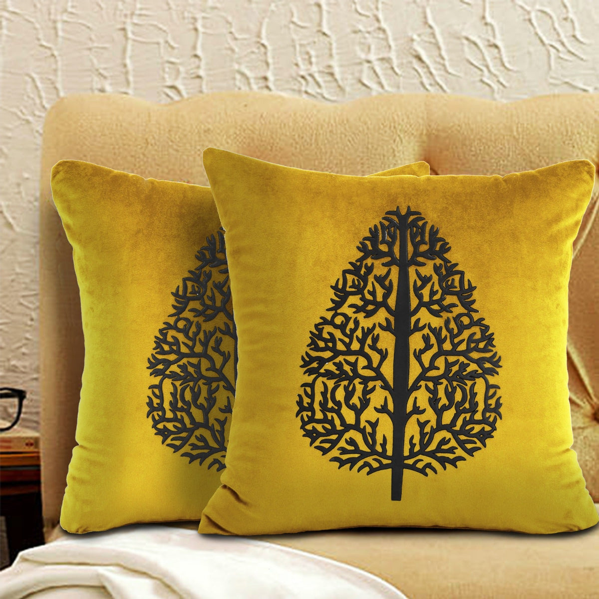 Pair Of Leaf Cushion Cover 13