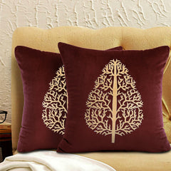 Pair Of Leaf Cushion Cover 10