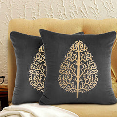 Pair Of Leaf Cushion Cover 09