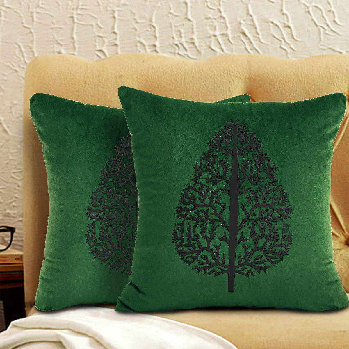 Pair Of Leaf Cushion Cover 07