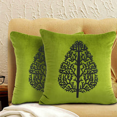 Pair Of Leaf Cushion Cover 03