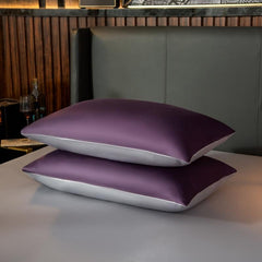 Brata Stich Embroidery Duvet Set - Purple and Grey
