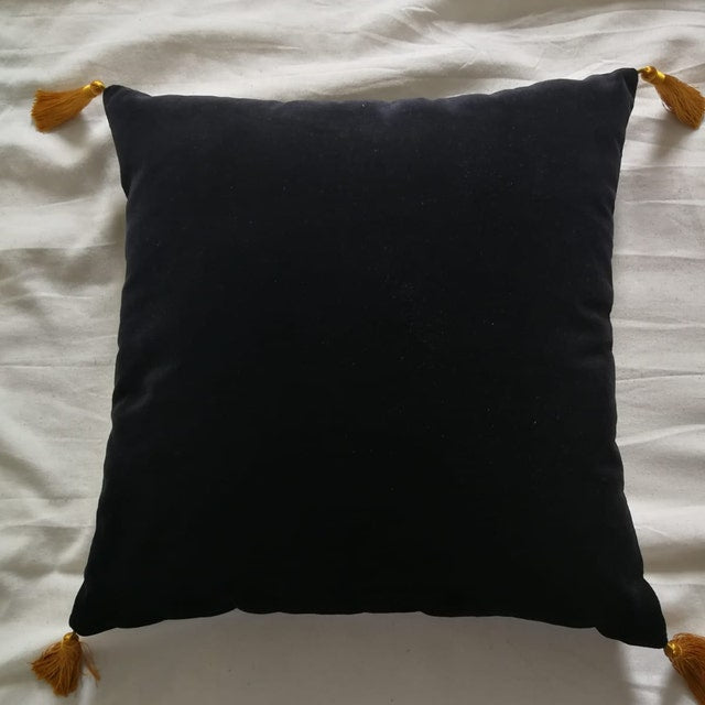 Cushion Cover Velvet Black