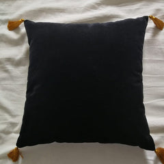 Cushion Cover Velvet Black