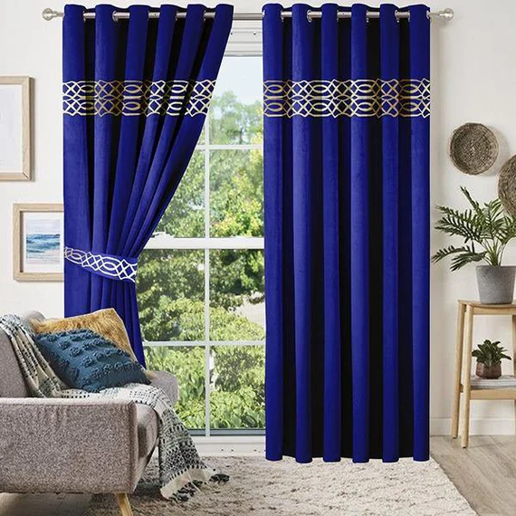 2 pc Vallee Design Premium Velvet curtains