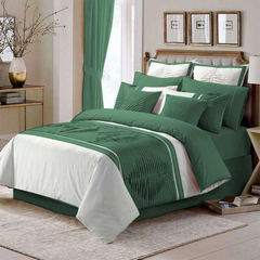 Luxury Horizontal Pleated Duvet Set -8 Pcs