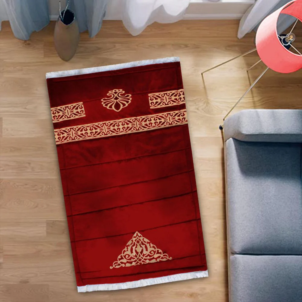Luxury Handmade Anti-Slip Velvet Prayer Mat